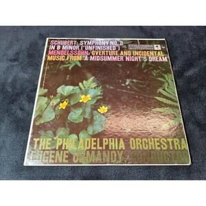 E. Ormandy - Schubert Symphony No. 8 In B Minor Unfinished Columbia ML 5221 LP